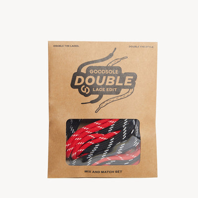 Double Lace Combo - Red/White Detail