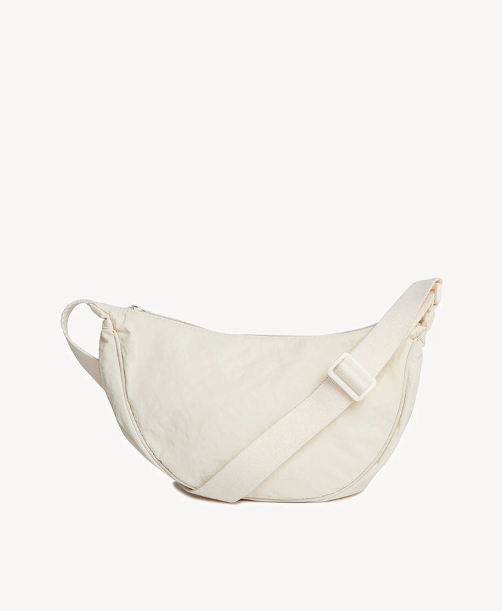 Goodsole Crescent Handbag - Ivory Nylon