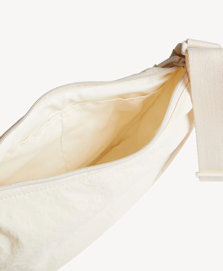 Goodsole Crescent Handbag - Ivory Nylon