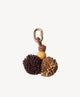 Pom Pom Charm — Dark Burgundy/Khaki