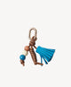 Tassel Charm — Aqua Blue/Multi