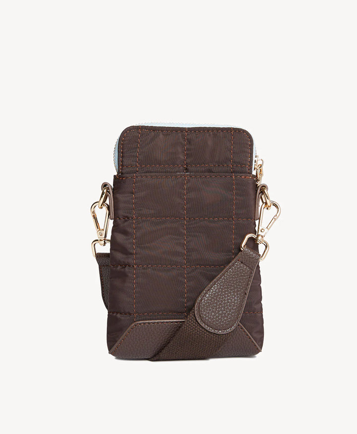 Goodsole Crossbody - Chocolate/Pale Blue