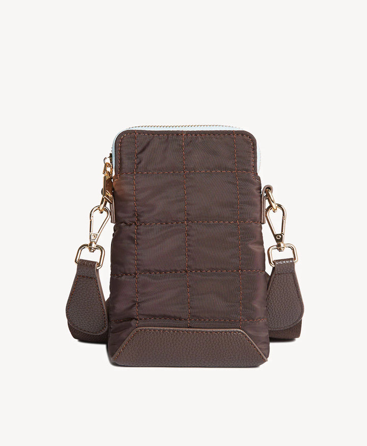 Goodsole Crossbody - Chocolate/Pale Blue