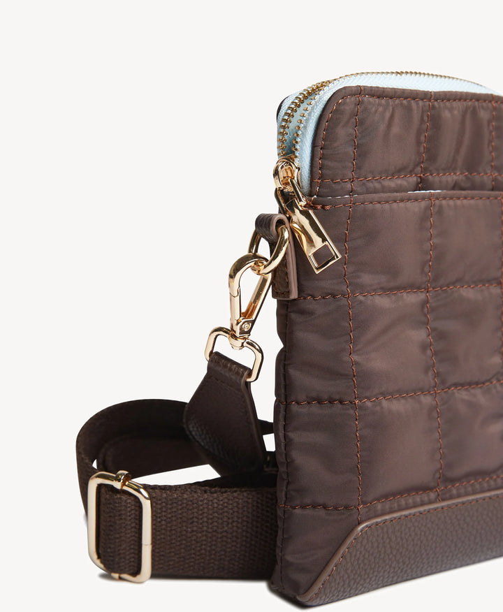 Goodsole Crossbody - Chocolate/Pale Blue