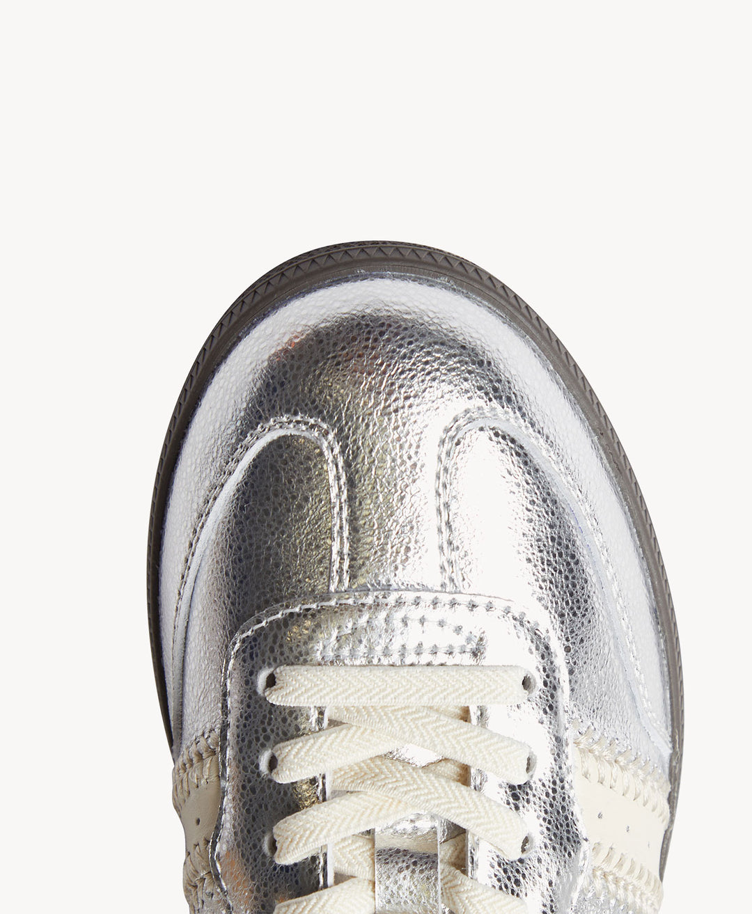 2001 Parallel Whip - Silver/Ivory Leather
