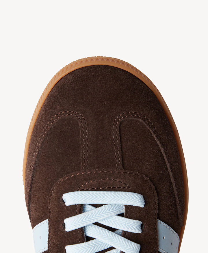 2001 Parallel - Espresso Suede/Powder Blue Leather