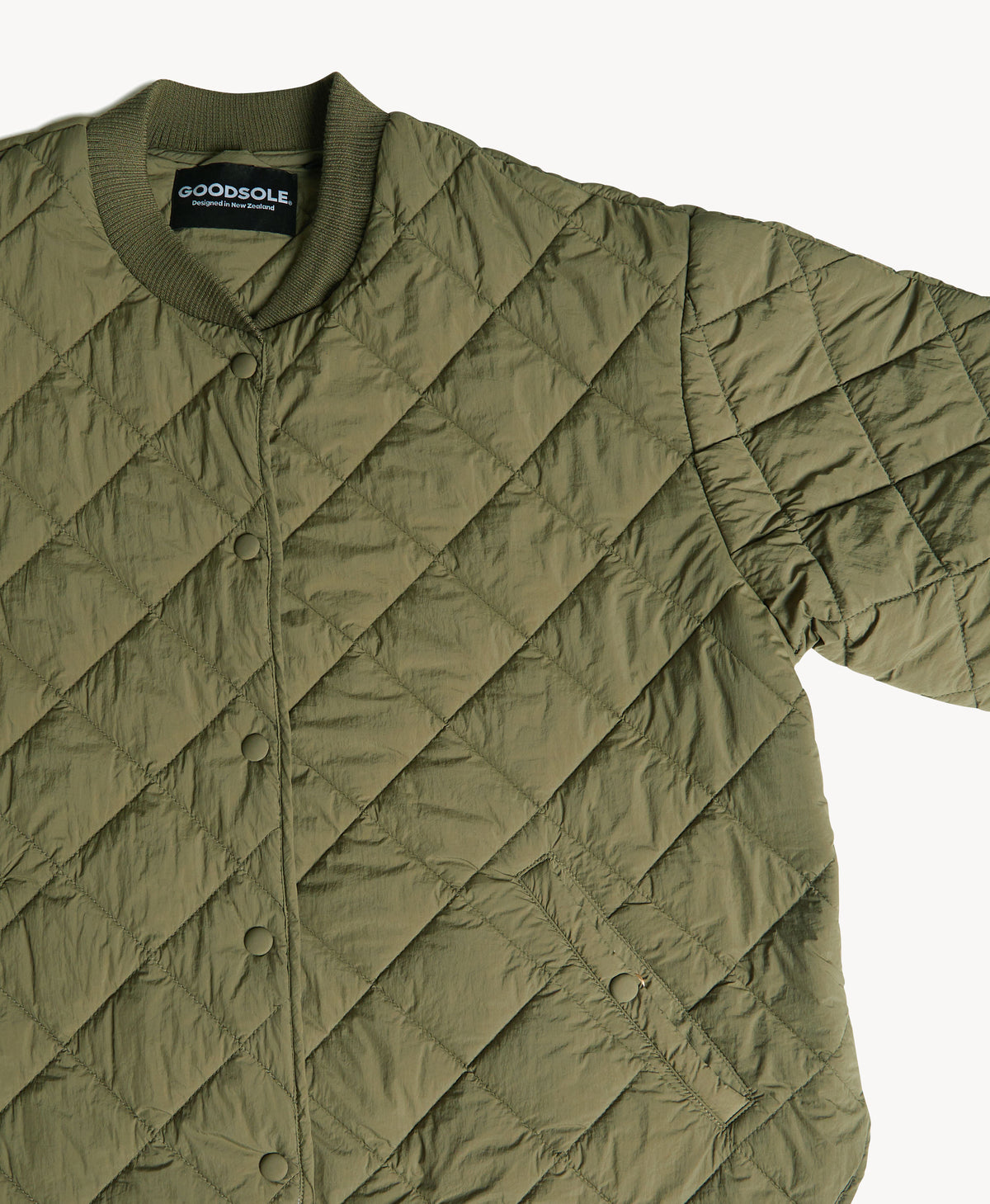 Goodsole Quilted Jacket - Olive