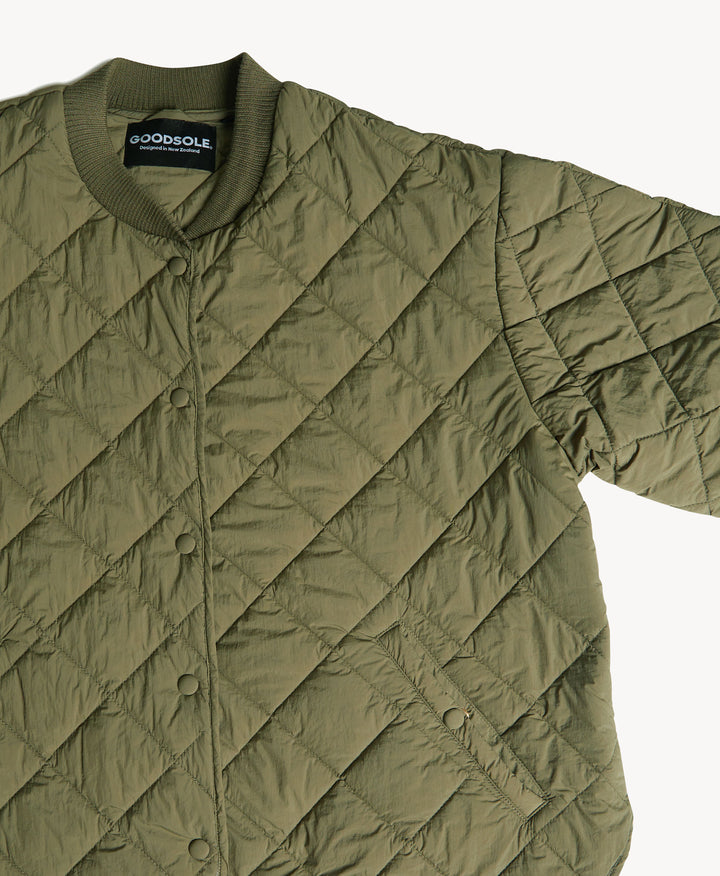 Goodsole Quilted Jacket - Olive