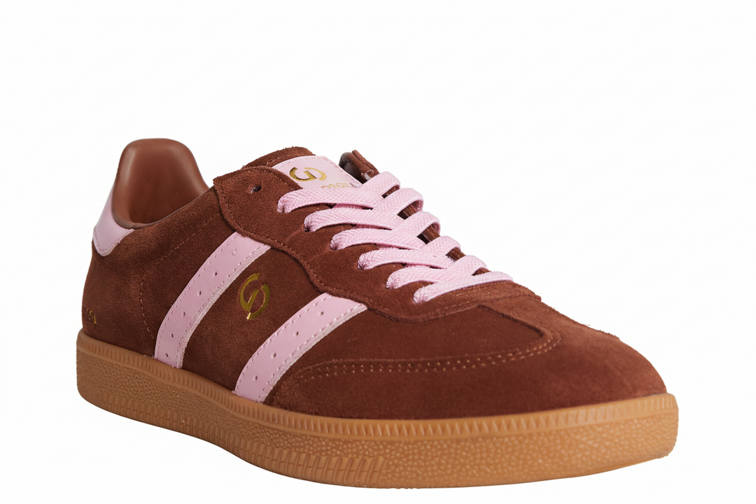2001 Parallel - Coffee Suede/Candy Pink Leather