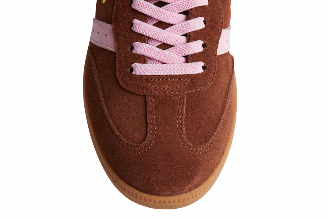 2001 Parallel - Coffee Suede/Candy Pink Leather